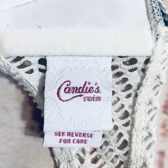 NWT Snakeskin Print & Macrame' Lace Bikini Candies S/XS Bohemian Cruise Vacation - Picture 4 of 10